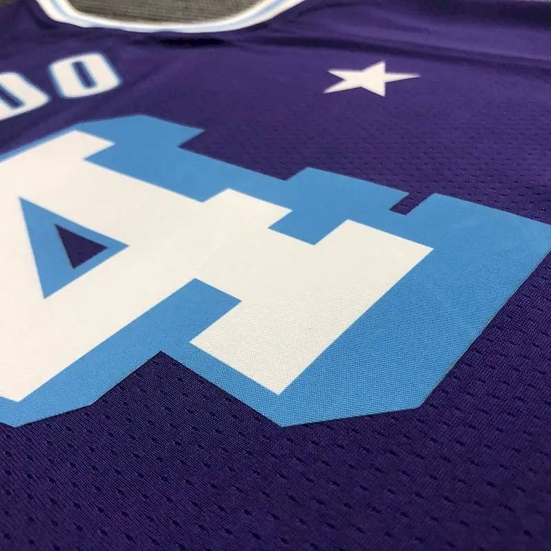 Camisa masculina Rajon Rondo roxa – Edição City comemorativa do 75º aniversário
