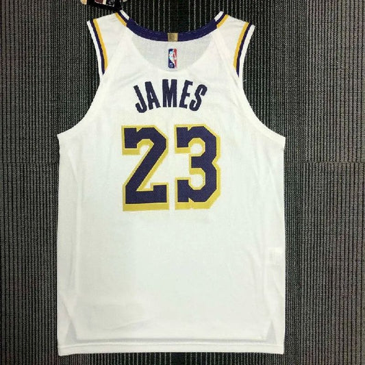 Camisa Masculina LeBron James White Team – Edição Autêntica