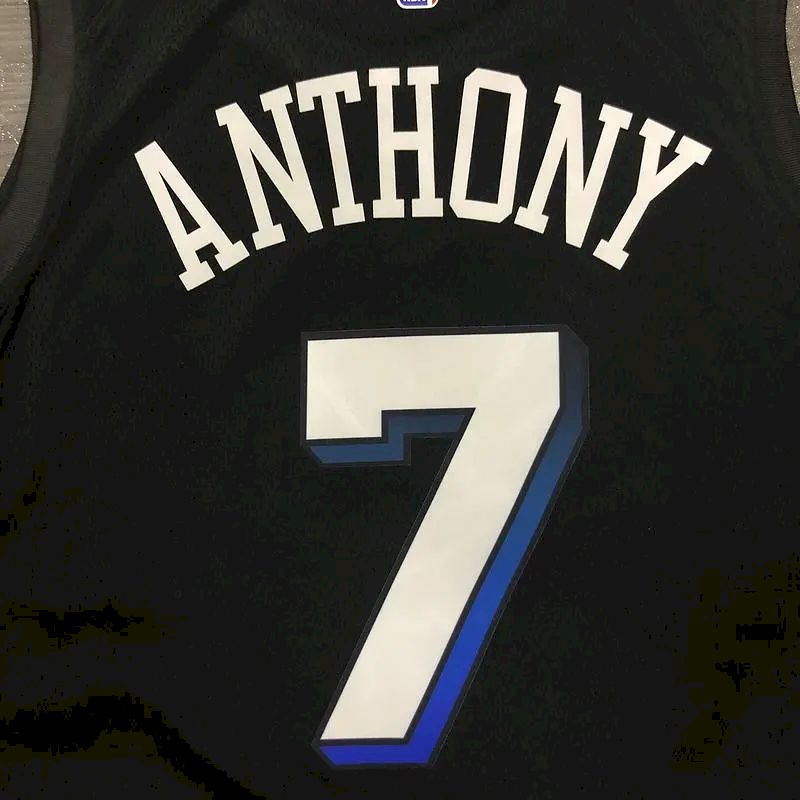 Camisa preta masculina Carmelo Anthony Swingman – Edição City