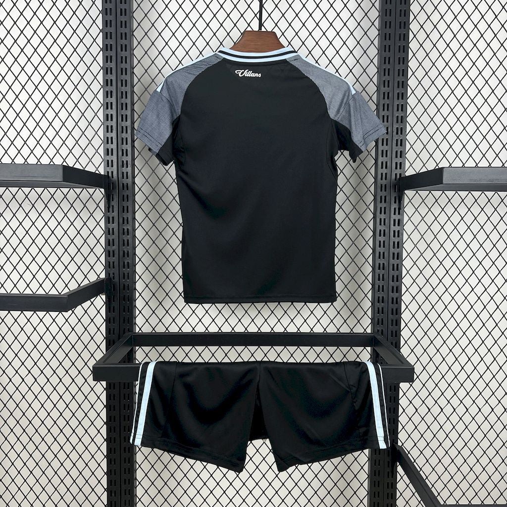 Aston Villa 2025/26 Away Kids Kit