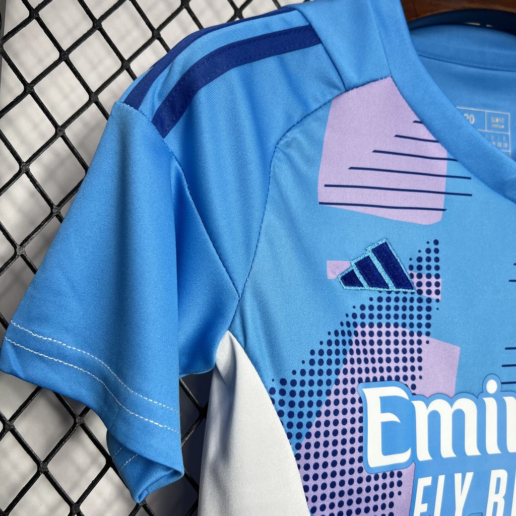Real Madrid 2024/25 Goalkeeper Kids Kit