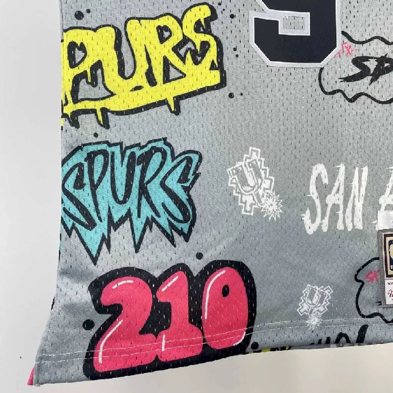 Camisa masculina M&N 2002/03 Tony Parker retrô