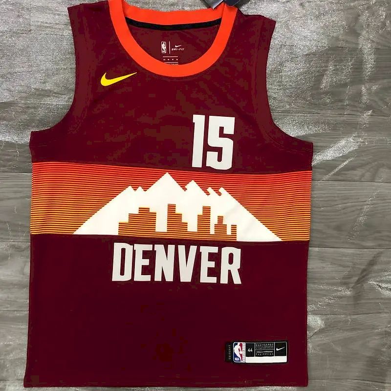 Men’s Nikola Jokic Red 2020-21 Swingman Player Version Jersey – City Edition