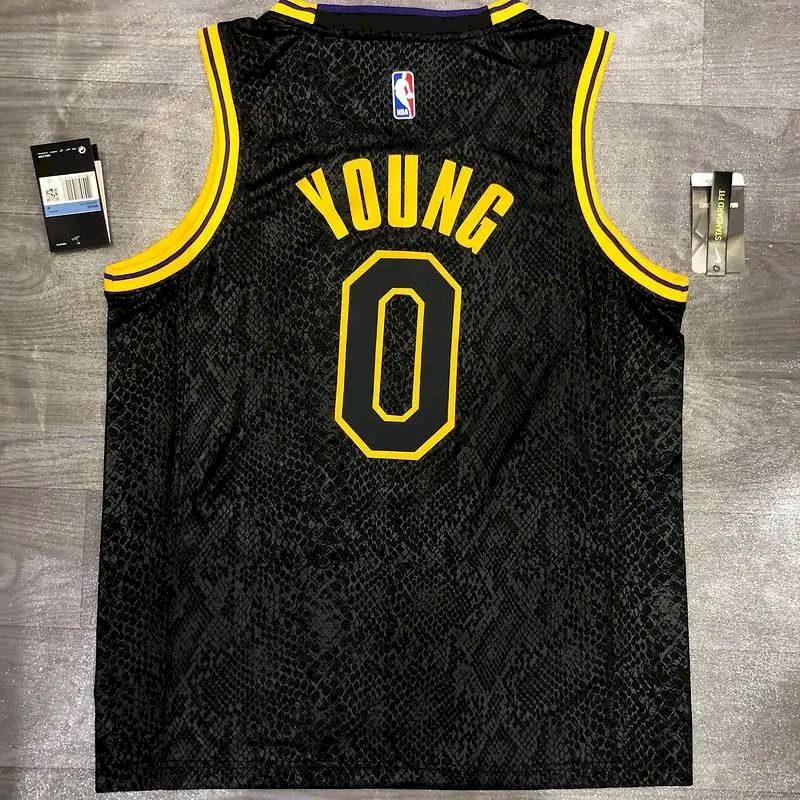 Camisa masculina Nick Young Black Mamba versão jogador