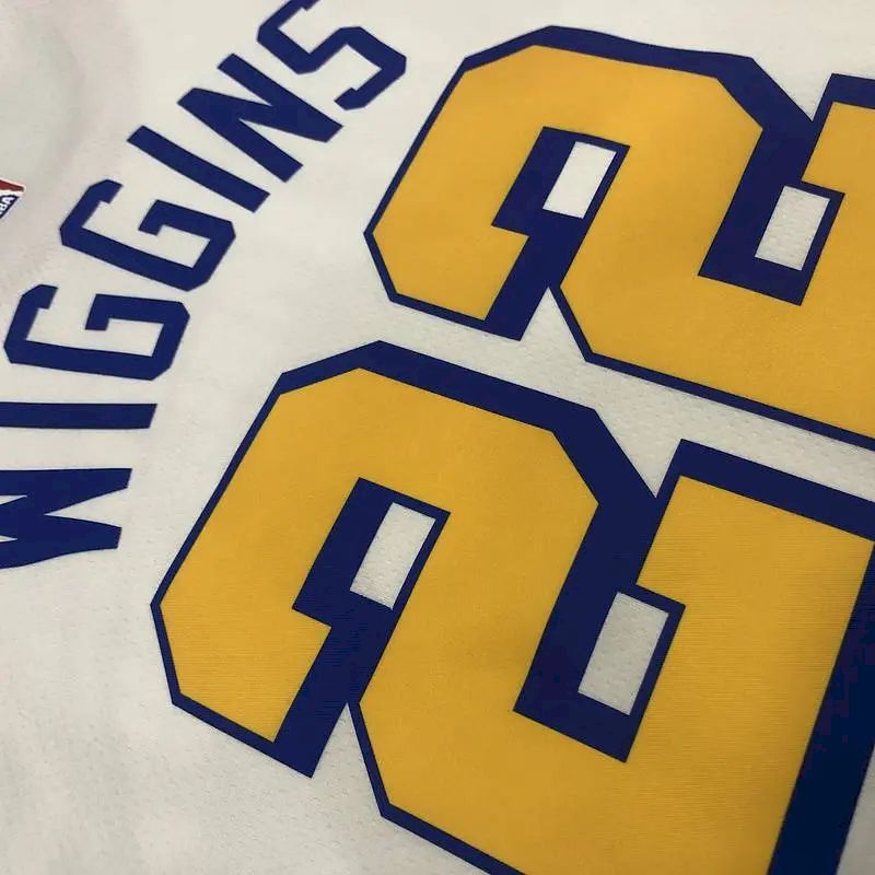 Camisa Andrew Wiggins Masculina Branca Versão Jogador – Edição Clássica de São Francisco