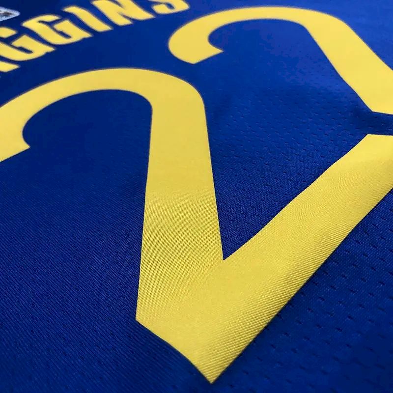 Camisa azul masculina Andrew Wiggins Team – Edição de 75º aniversário