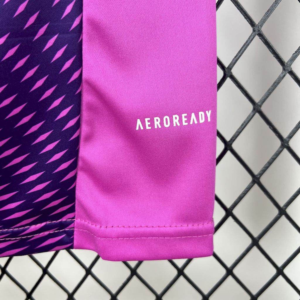 Real Madrid 2025/26 Purple Goalkeeper Kids Kit