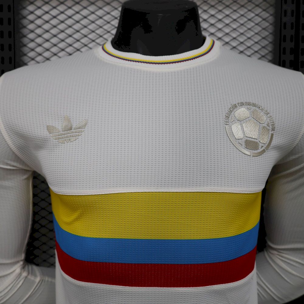 Colombia 2024/25 100th Anniversary Long Sleeves Jersey Player Version