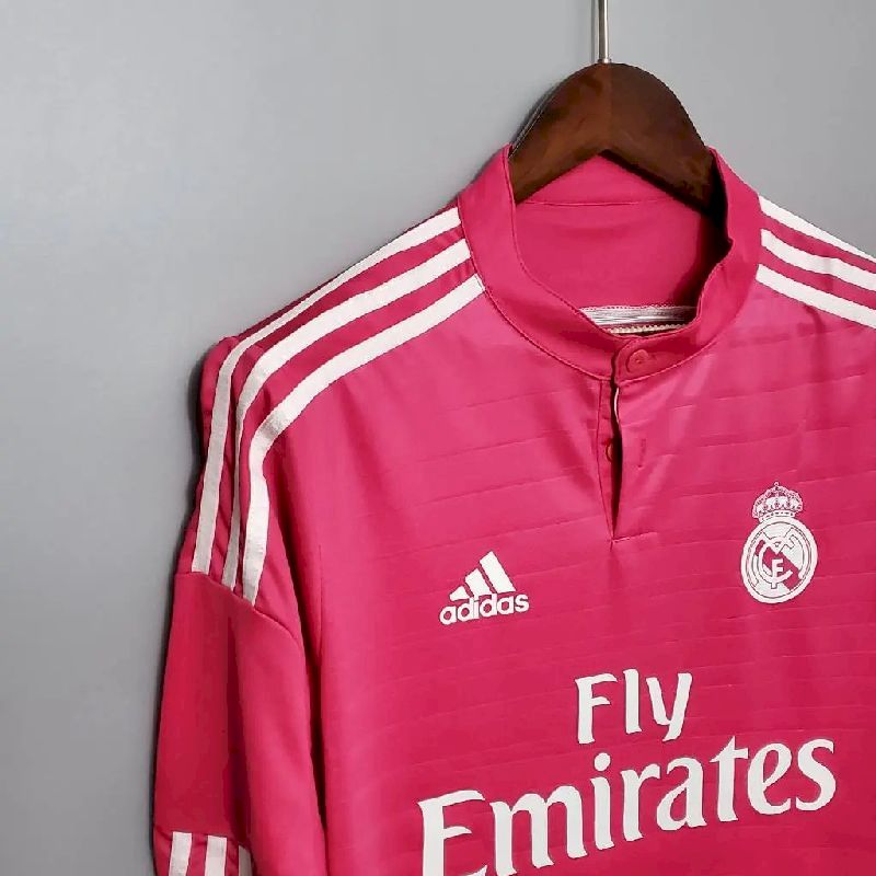 Camisa retrô de manga comprida reserva do Real Madrid 2014/15