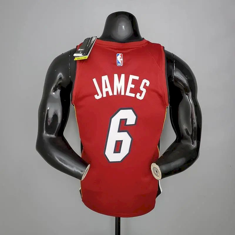 Men’s LeBron James Red 2020-21 Swingman Player Version Jersey – Statement Edition