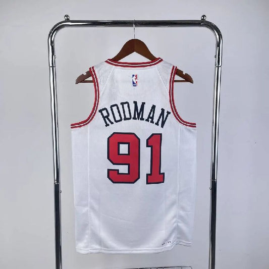 Camisa branca masculina Dennis Rodman Team