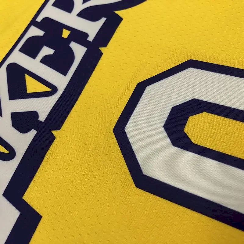 Camisa Kyle Kuzma Yellow City Edition Masculina Versão Jogador