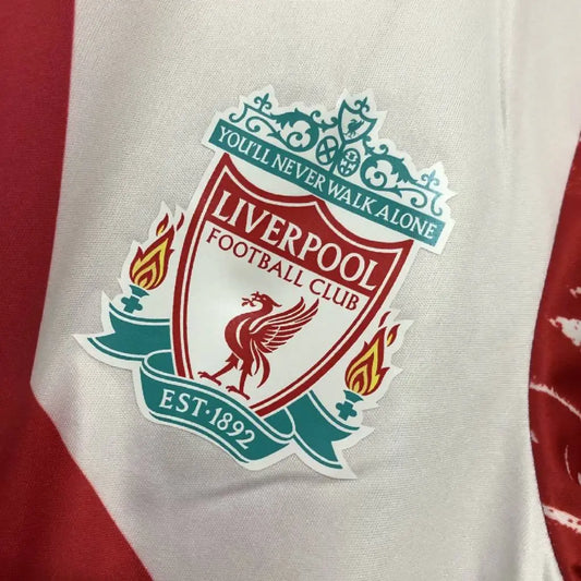 Camisa retrô comemorativa da final de Istambul do Liverpool 2005