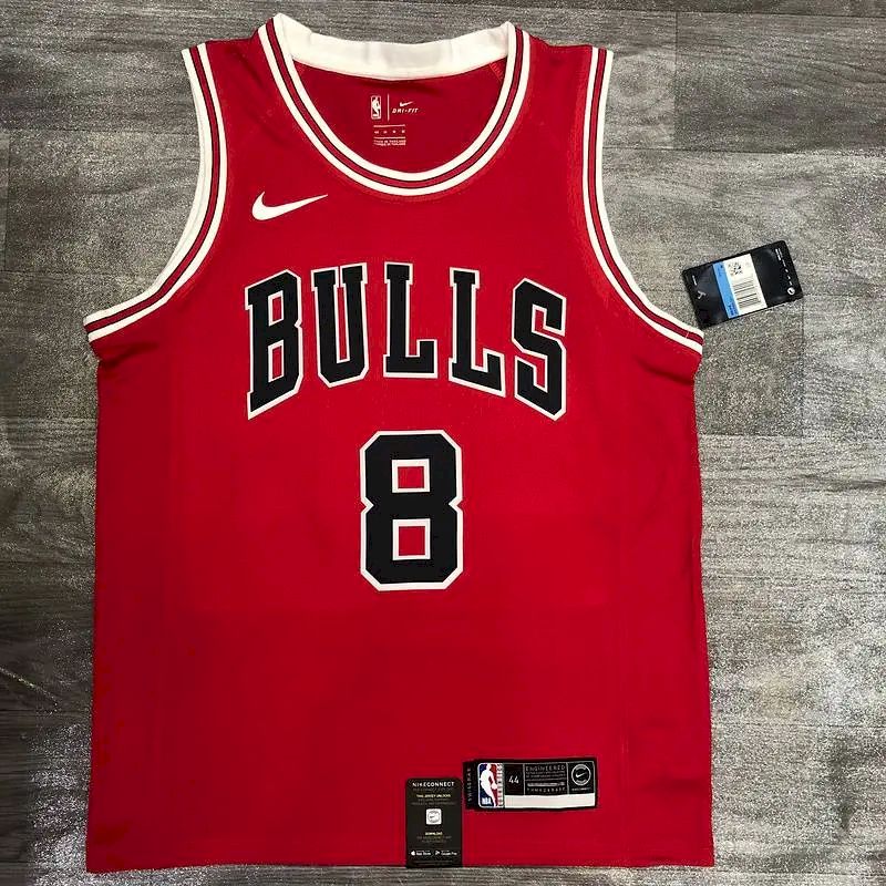 Camisa Masculina Zach Lavine Vermelha Versão Jogador – Edição Clássica