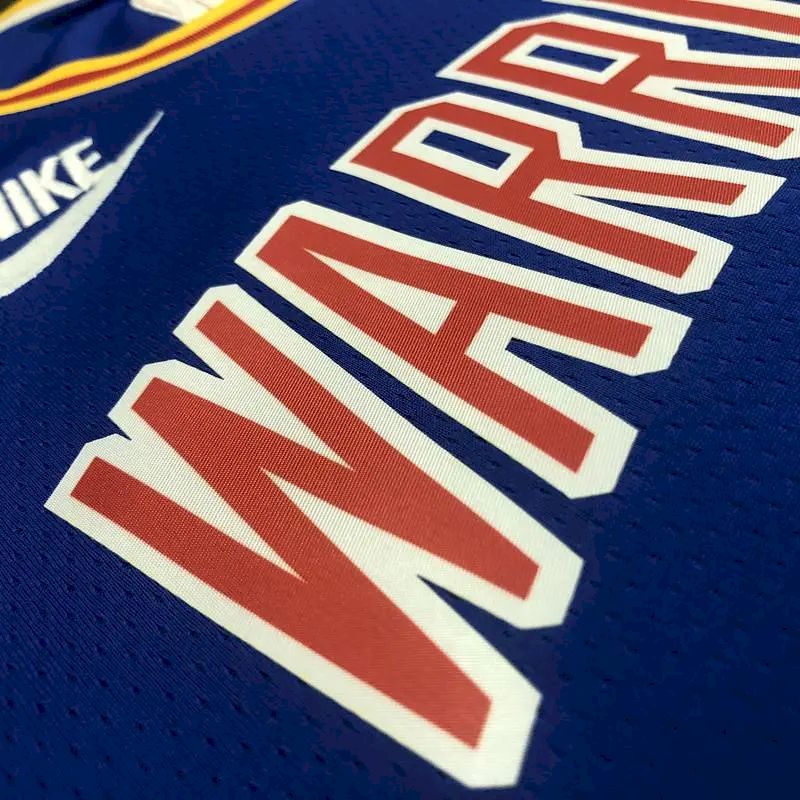 Camisa Stephen Curry Azul Masculina - Edição Clássica do 75º Aniversário