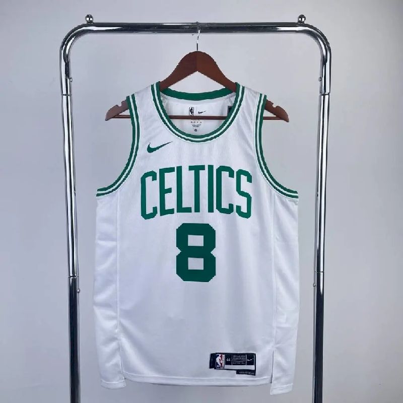 Camisa branca masculina Kristaps Porzingis Team