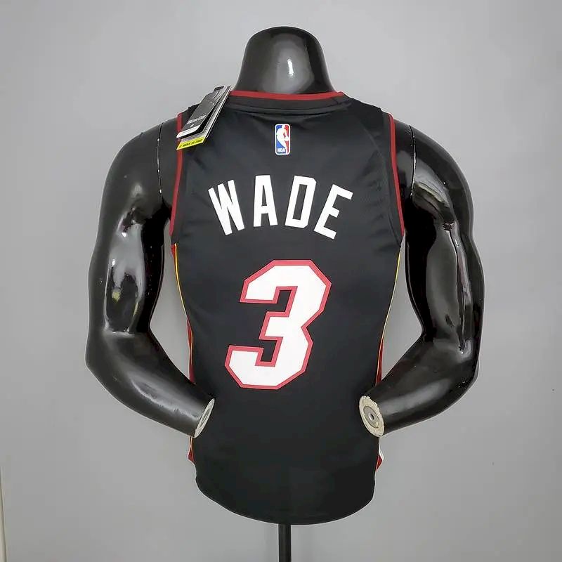 Men’s Dwyane Wade 2020-21 Black Swingman Player Version Jersey – Icon Edition