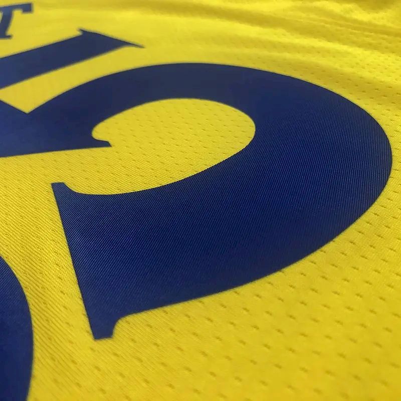 Camisa Kevin Durant Amarela Swingman Versão Jogador Masculina – Edição City