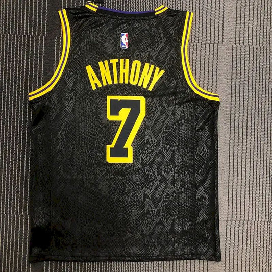 Camisa preta masculina Carmelo Anthony Swingman – Edição Clássica