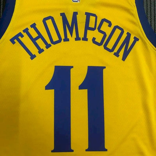 Camisa Klay Thompson Amarela Swingman Versão Jogador Masculina – Edição City