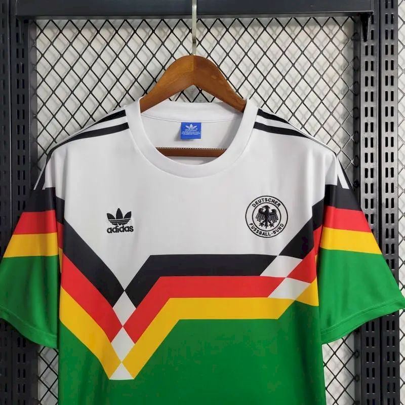 Camisa retrô da Alemanha para a Copa do Mundo de 1990