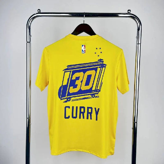 Camiseta amarela masculina Stephen Curry Team