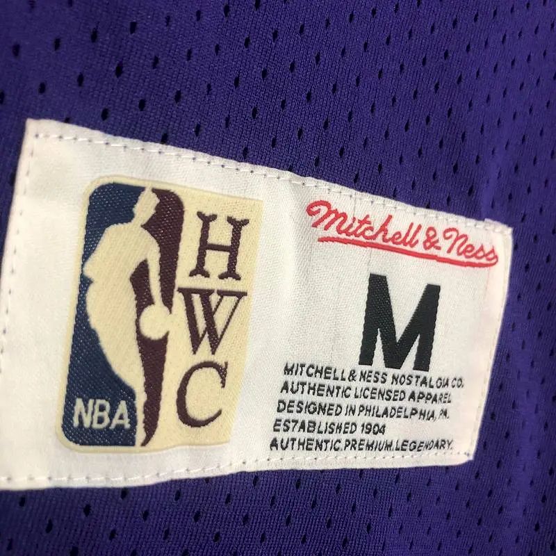 Camisa de jogador roxa masculina Earvin Johnson – Edição retrô