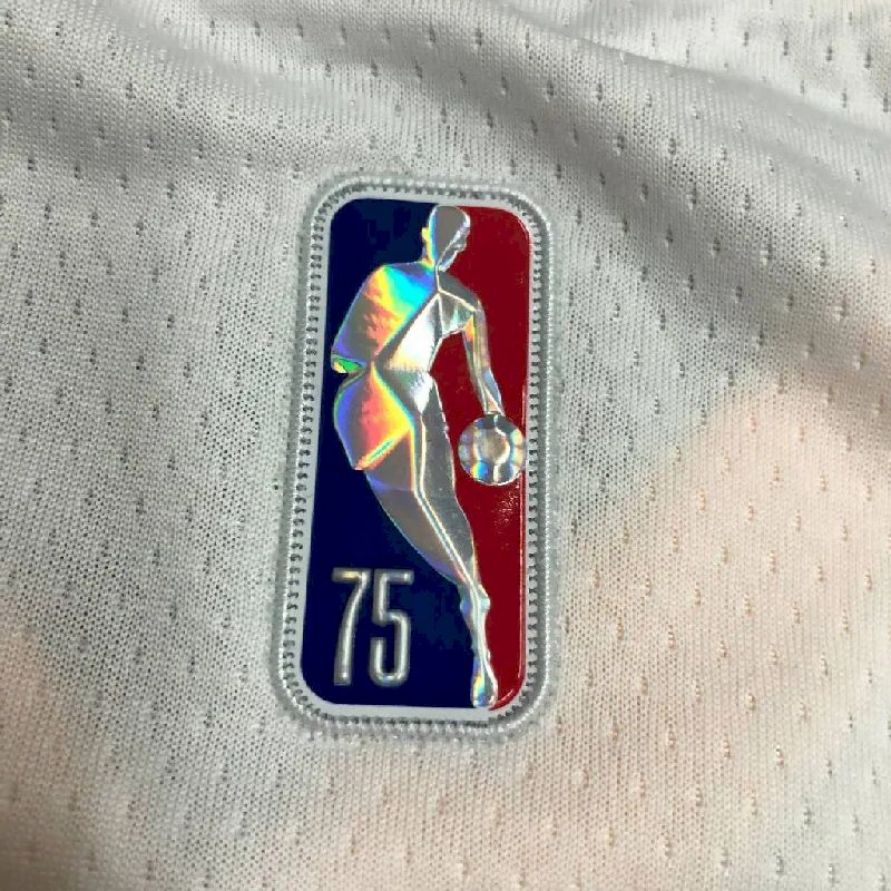Men’s Stephen Curry White Team Jersey – 75th Anniversary Edition
