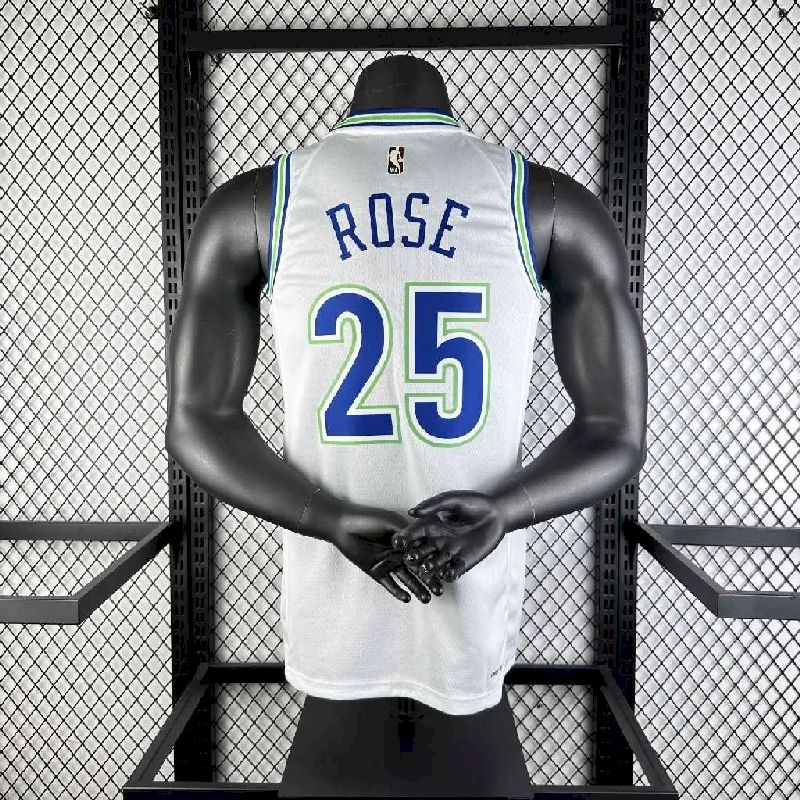 Camisa Derrick Rose Retro Masculina 2024 Branca