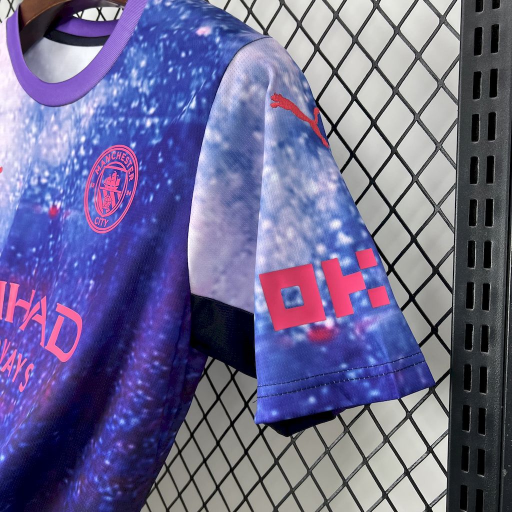 Men's Manchester City 2025/26 Purple concept version Jersey