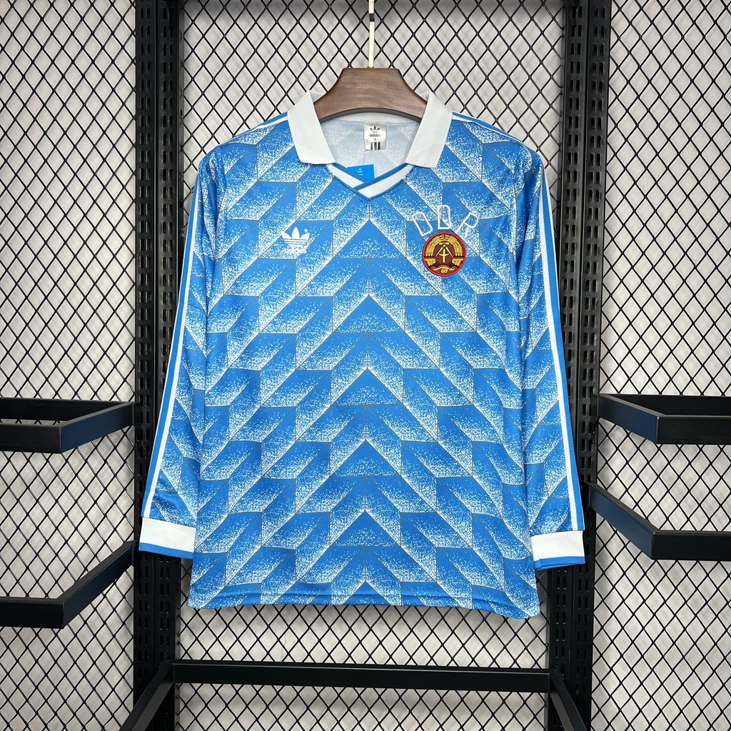 DDR 1988 Away Long Sleeve Retro Jersey
