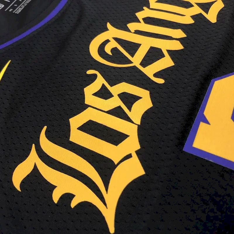 Camisa masculina Kobe Bryant 2020-21 preta versão Swingman – Noche Latina