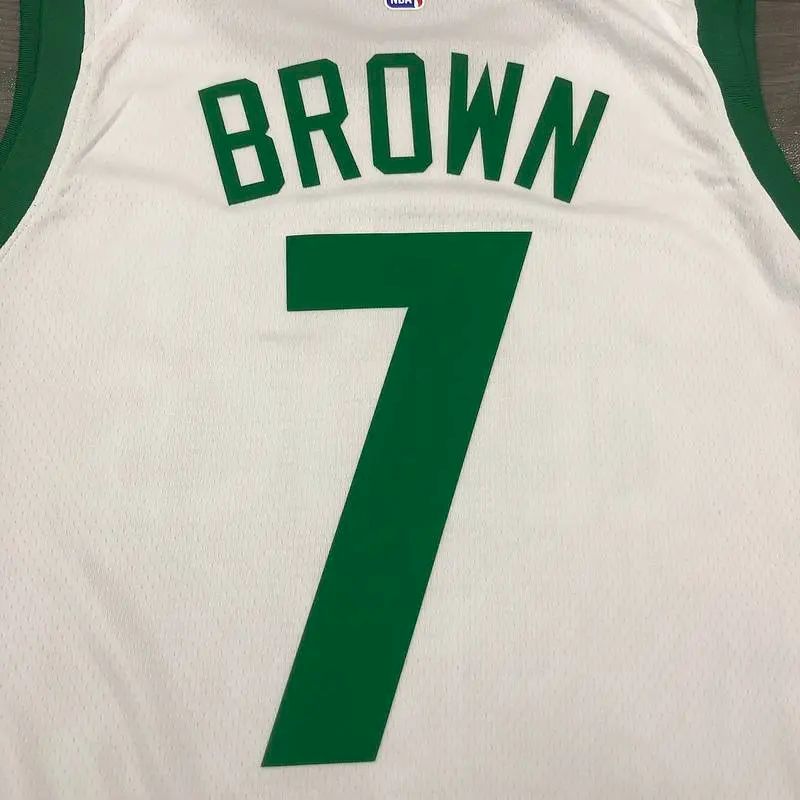 Men’s Jaylen Brown White 2020-21 Swingman Player Version Jersey – City Edition