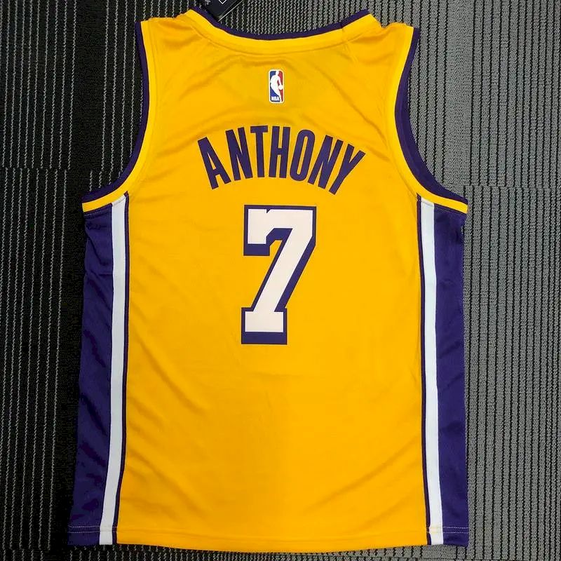 Carmelo Anthony Men’s Yellow Swingman Team Jersey – Retro Classic Edition