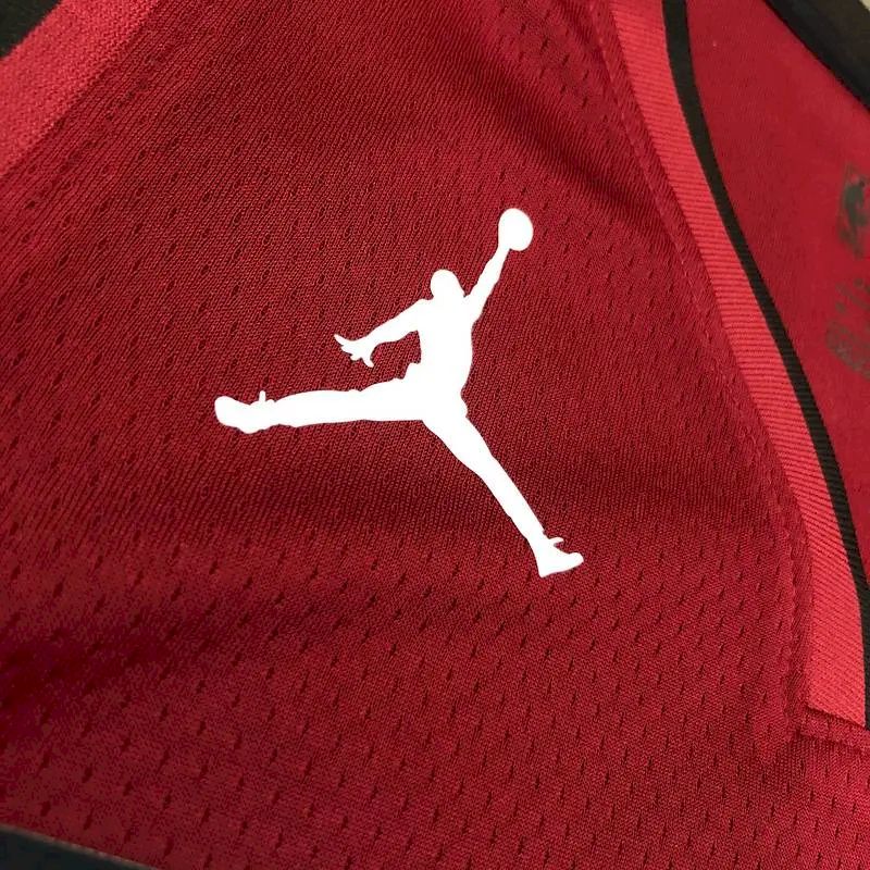 Men’s Dwyane Wade Red 2020-21 Swingman Player Version Jersey – Statement Edition