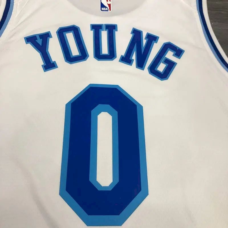 Nick Young Men’s White Player Version Jersey – Retro Classic Joint Edition