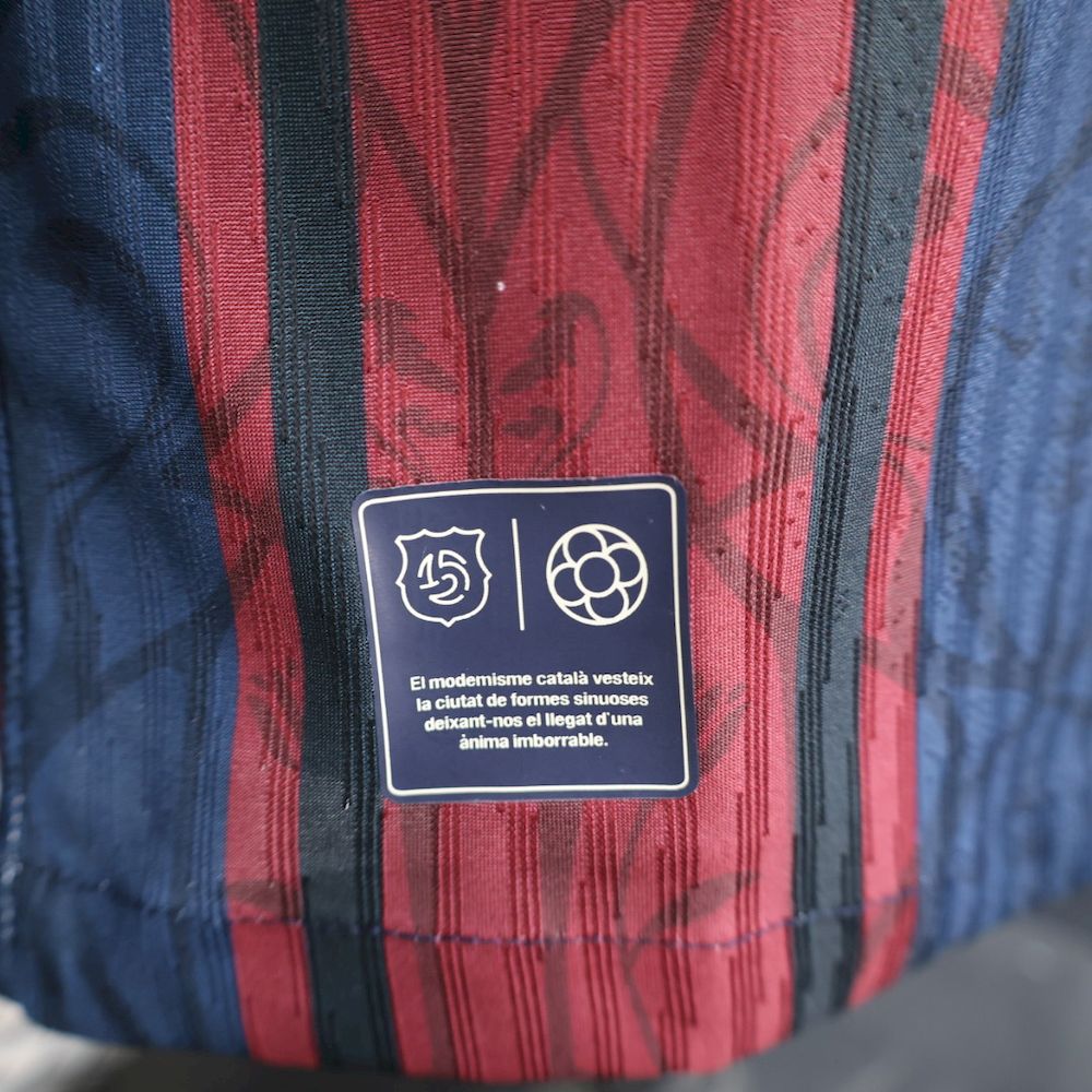 Barcelona 2025/26 Modernist Long Sleeves Jersey Player Version