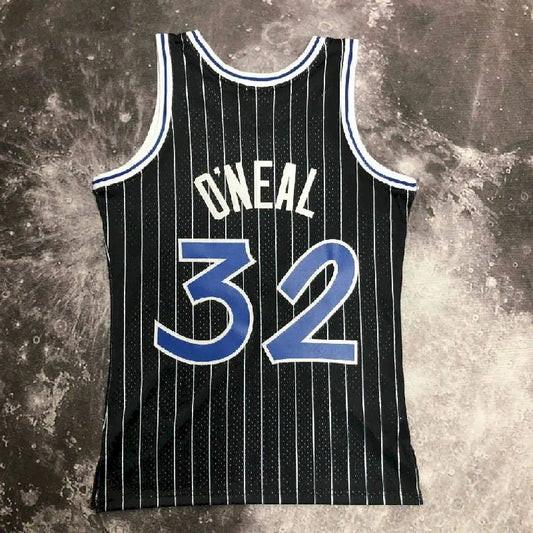 Camisa Masculina M&N 1994/95 Shaquille O'Neal Preta Retrô