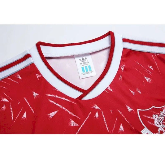 Camisa retrô de mangas compridas do Liverpool 1989/91 Home
