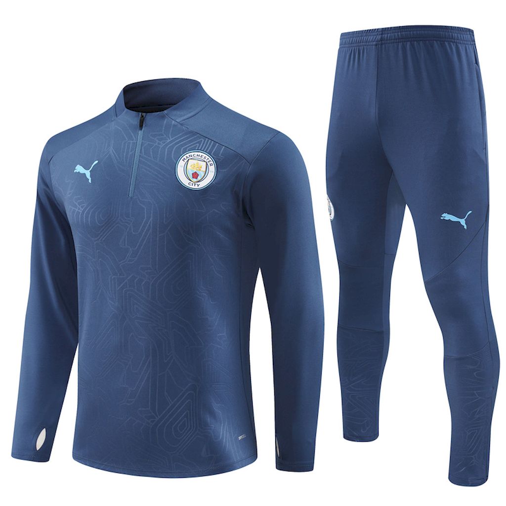 Suéter e calça Manchester City 2024/25 com zíper e meio zíper 14001
