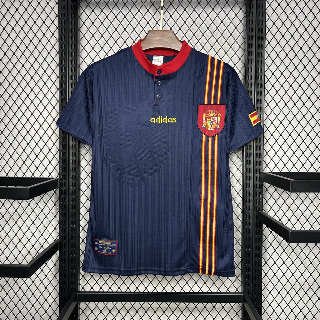 Camisa reserva retrô da Espanha de 1996