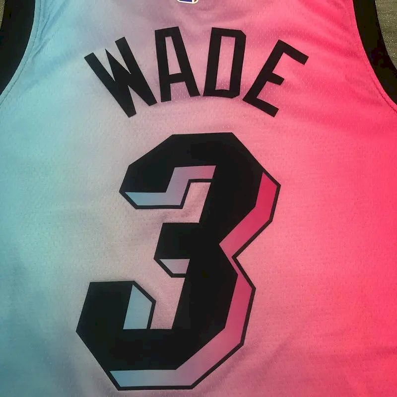 Men’s Dwyane Wade 2020-21 Pink Swingman Player Version Jersey – City Edition