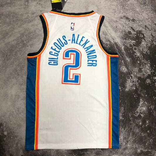 Camisa masculina Shai Gilgeous-Alexander branca