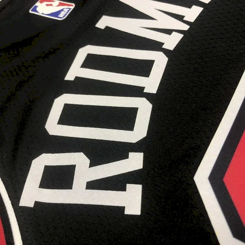 Camisa preta masculina Swingman Dennis Rodman – Edição Statement