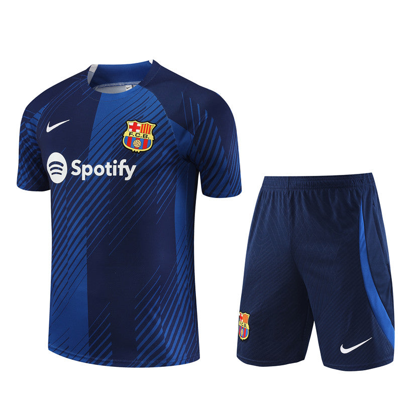 Camisa e short de treino adulto do Barcelona 2023/24 14001