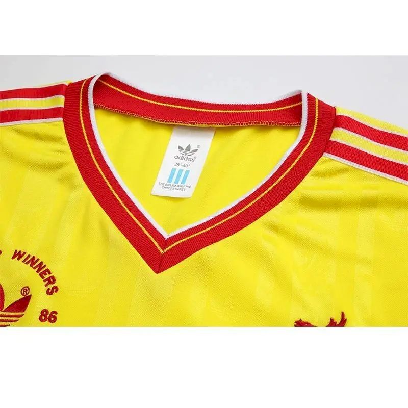 Camisa retrô mangas compridas Liverpool 1985/86 Terceira Copa da Inglaterra