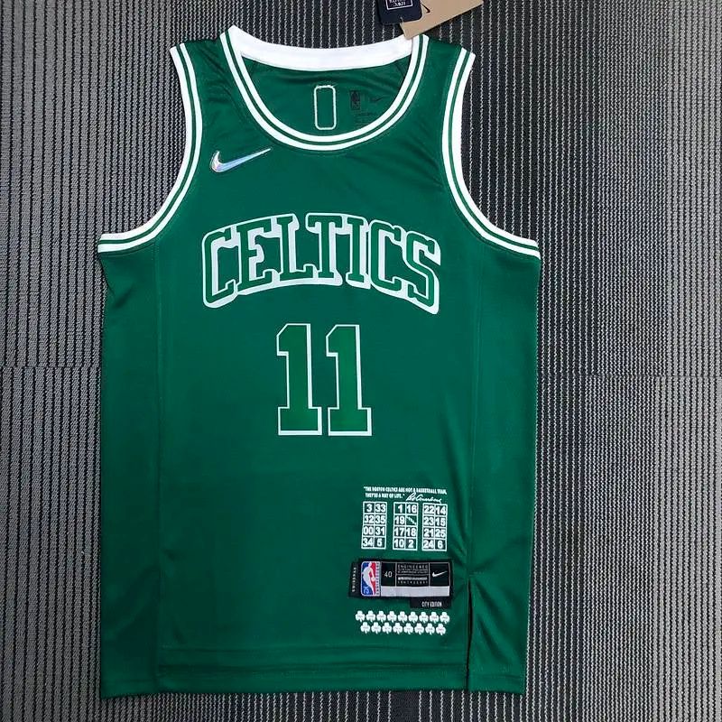 Camisa masculina Kyrie Irving Green Team – Edição City de 75º aniversário