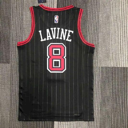 Camisa preta masculina Zach LaVine Team – Edição Statement