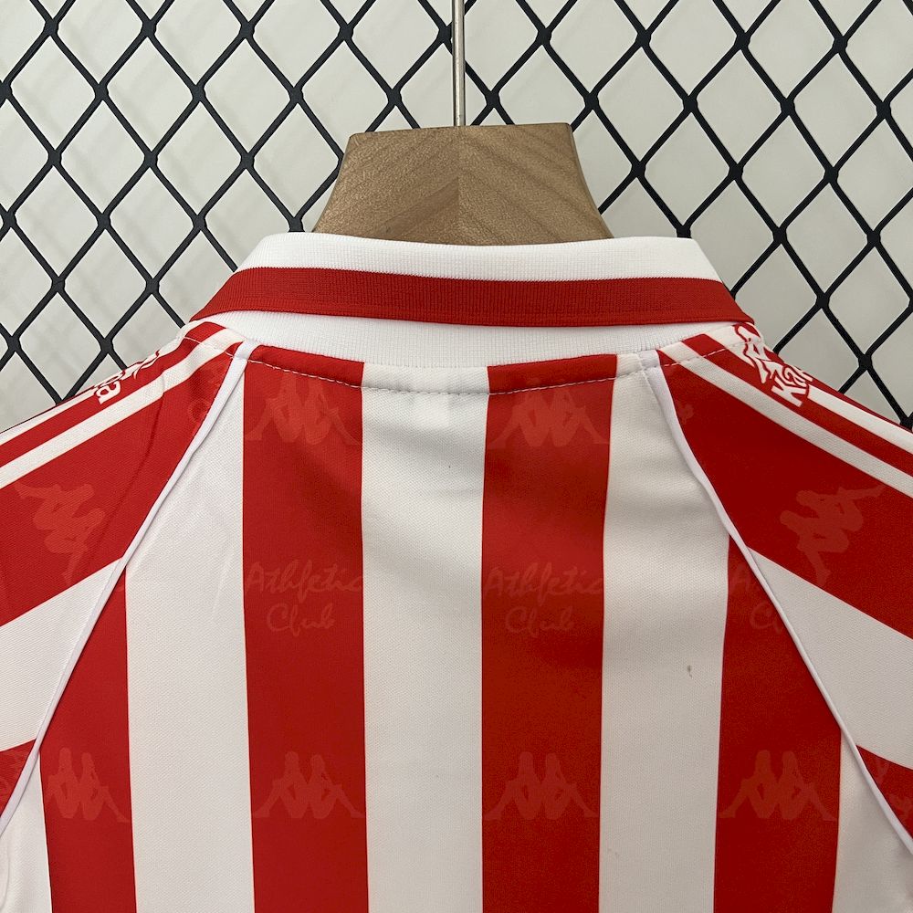 Camisa e shorts retrô infantil do Athletic Bilbao 1995/97
