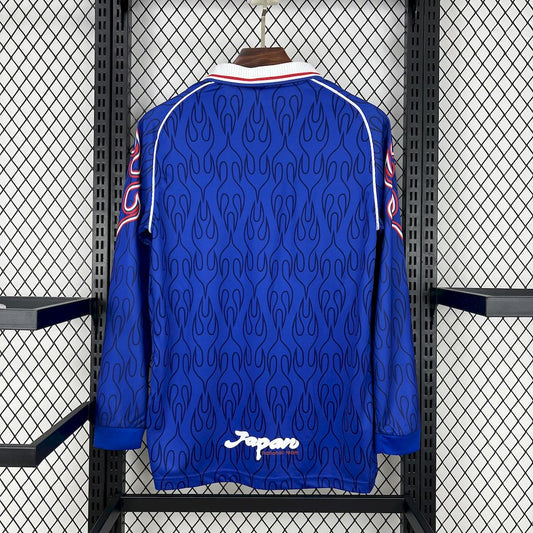Camisa retrô de mangas compridas da seleção japonesa de 1998